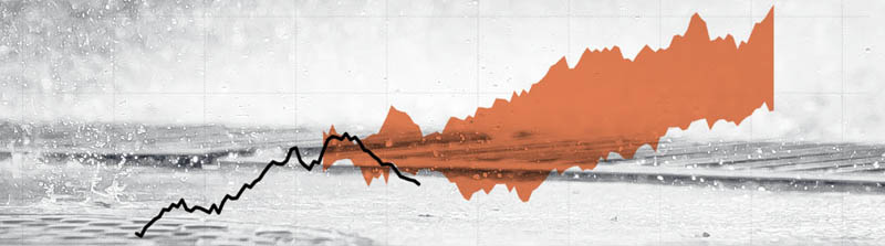 Eine Grafik zeigt einen Kurvenverlauf und eine Bandbreite